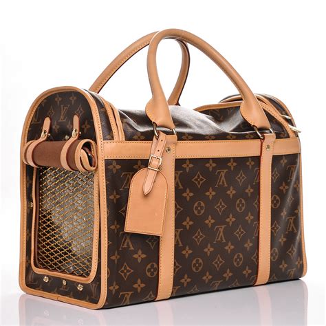 louis vuitton dog carrier bag.